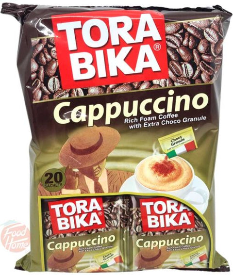 Tora Bika Cappuccino Dry Mix, Foam Coffee With Extra Choco Granule, 20x.88-oz Sachets (case Of 12) Default Title