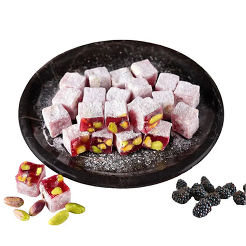 Turkish Delight With Blackberry And Pistachio