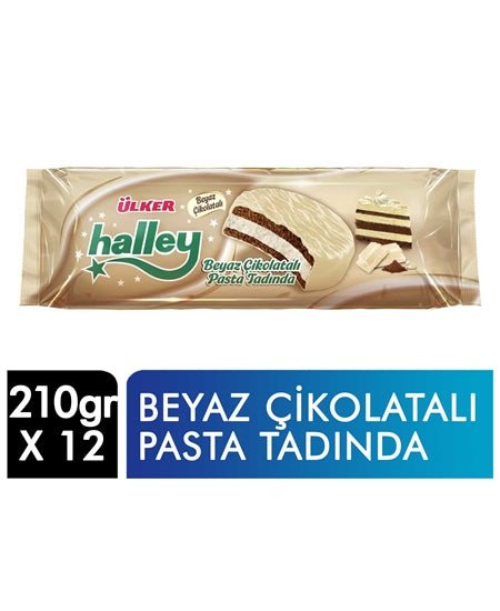 Ülker Halley Beyaz Çi̇koltali Pasta Tadinda 210 Gr Default Title