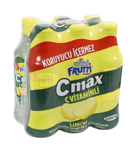 Uludağ Frutti C Max Limon Aromalı Soda 6X200 Ml Default Title