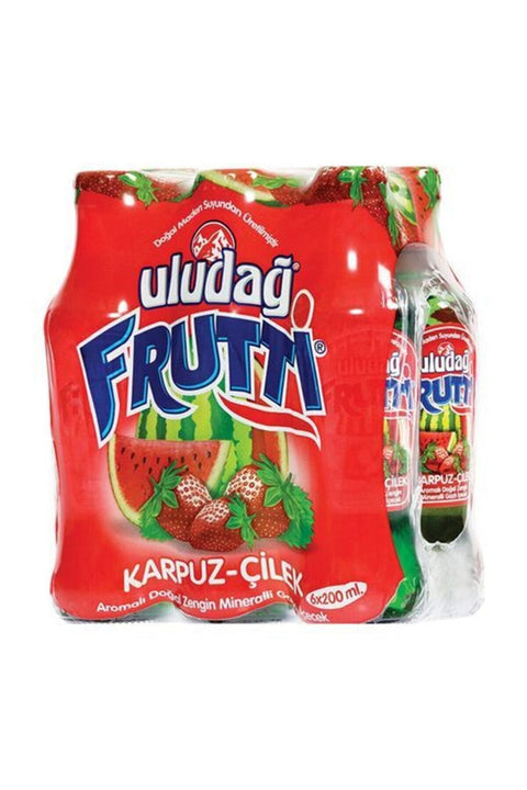 Uludağ Frutti Çilek Aromalı Soda 6X200 Ml Default Title