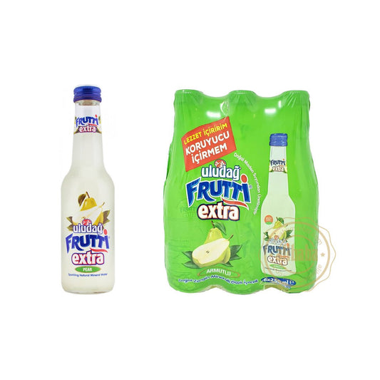 Uludag Frutti Extra Mineral Water W Pear 250ml Glass X 6 Default Title