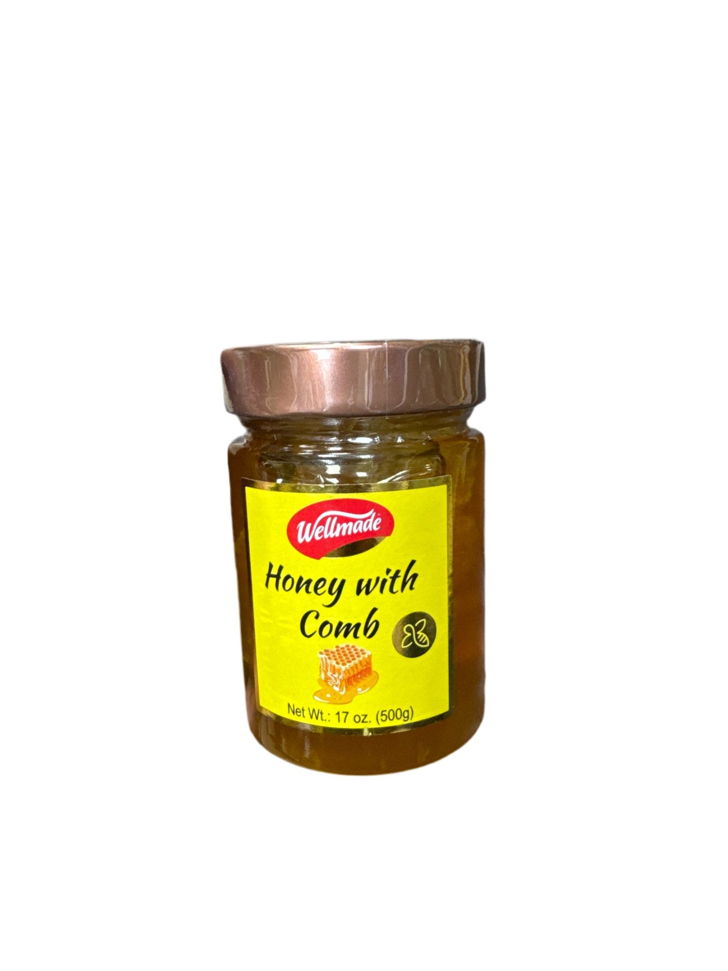 Wellmade hony with comb 500g