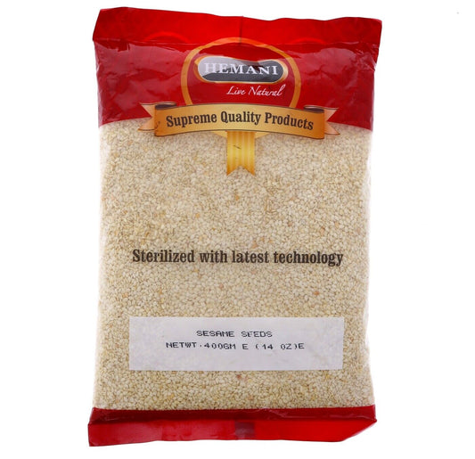 White Sesame Seed 400g I Natural I Hulled I Perfect for Tahini I For Baking Default Title