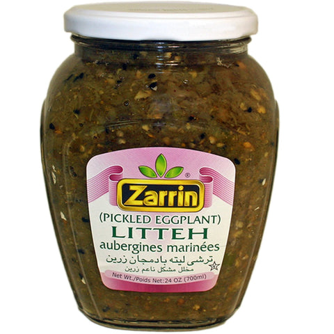 Zarrin Litteh, Pickled Eggplant, 24 Oz Default Title